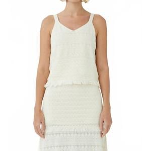 NEW JS71 jessa tank top in ecru